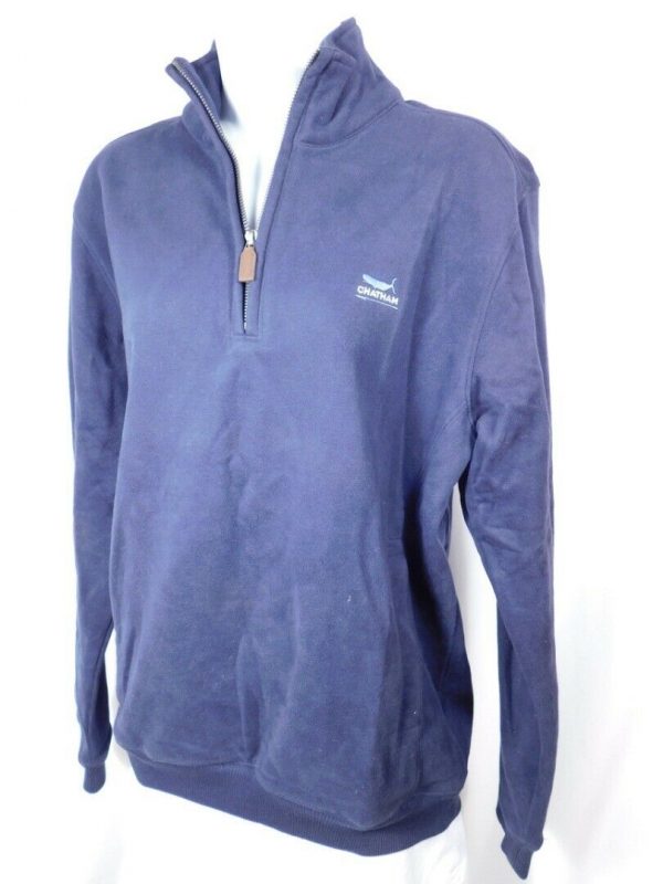 GEAR FOR SPORTS Men's Navy 1/4 Zip Jacket "Chatham" Sweatshirt Sz S