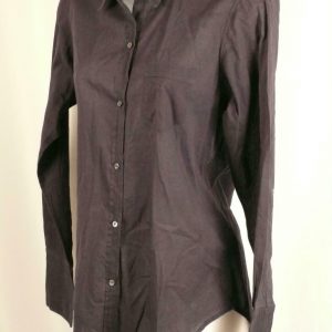 NILI LOTAN Women's Blue Slub Cotton Long Sleeve Button Front Shirt Sz S ($245)