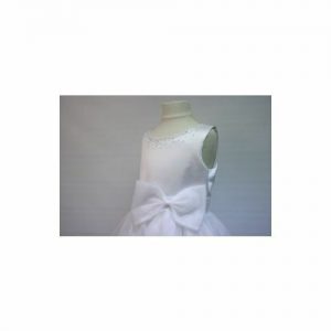 NWT Satin & Organza Beaded Sleeveless Communion Dress Sz 10