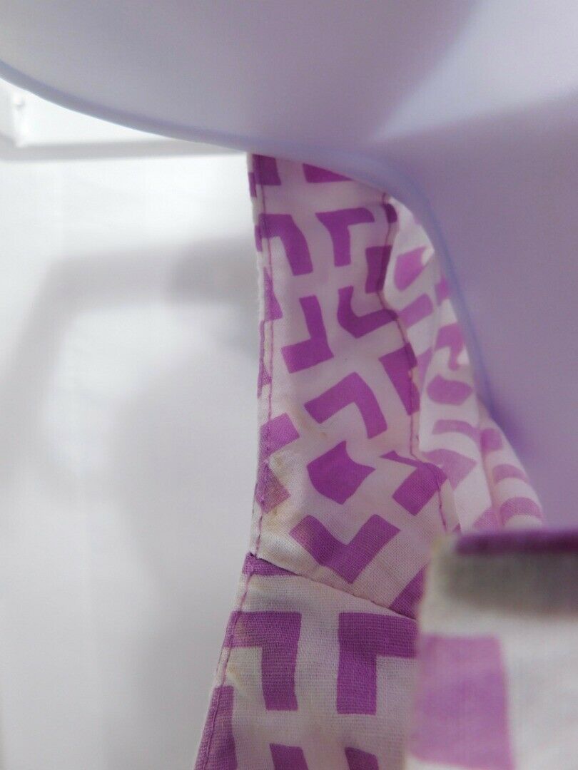 THREE ISLANDS Women's Purple & White Cap Sleeve V-Neck Shift Julie Dress Sz XS - Image 5