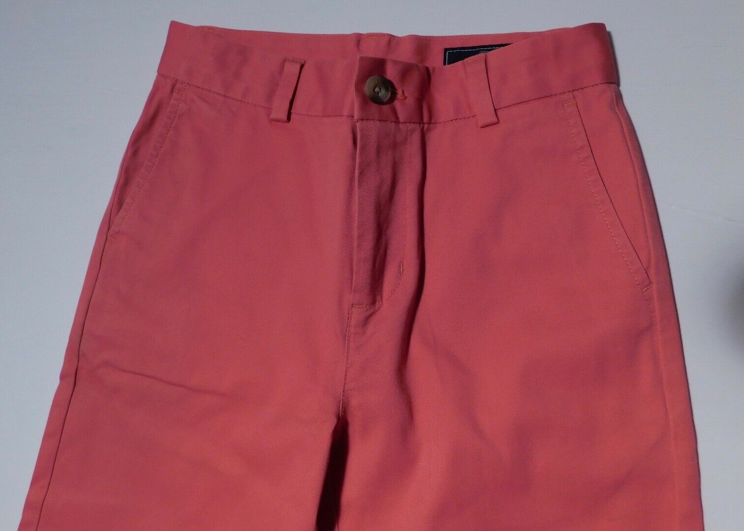 VINEYARD VINES Boys Red Flat Front Cotton Chino Pant Sz 10 - Image 3