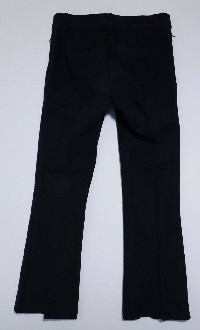 DEREK LAM 10 CROSBY Women's Blue Stretch-Cotton Cropped Flare Trousers Pant Sz4 - Image 5