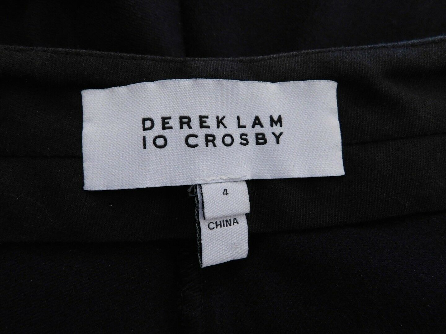 DEREK LAM 10 CROSBY Women's Blue Stretch-Cotton Cropped Flare Trousers Pant Sz4 - Image 7
