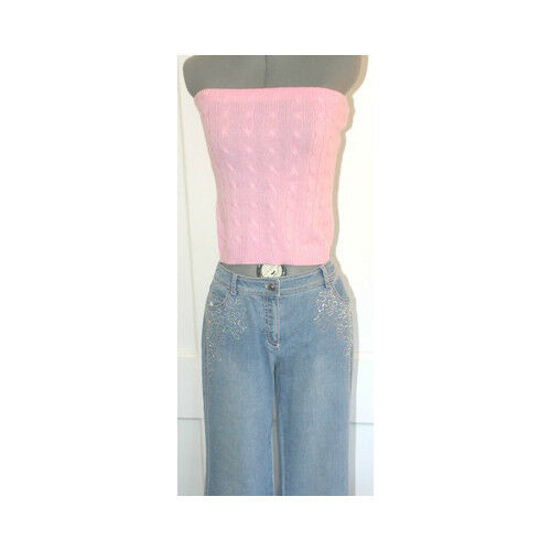 ESCADA Light Denim Women's Embellished Jean Sz 38 - Image 4