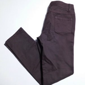 J MCLAUGHLIN Women's Brown Cotton Stretch 5 Pocket Flat Front Pant Sz 4