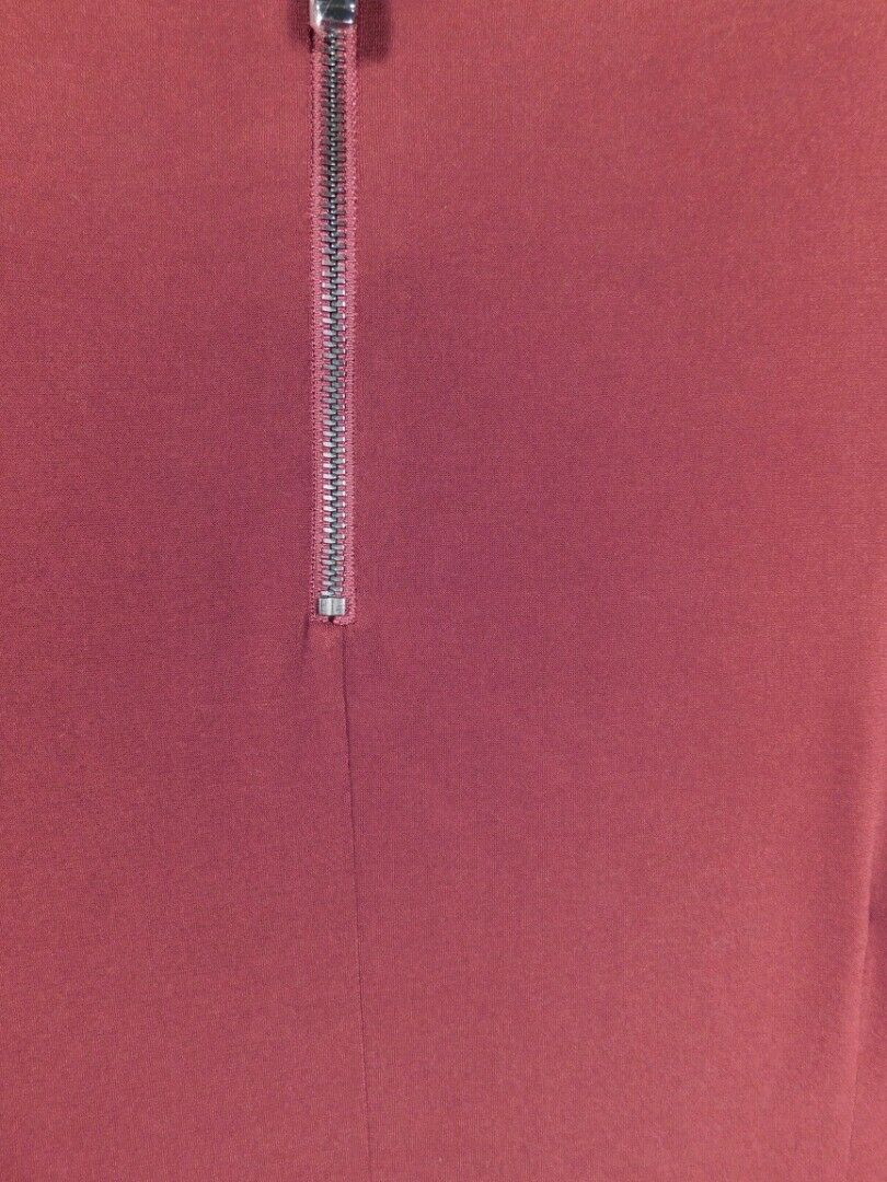 LAUNDRY BY SHELLI SEGAL NWT Burgundy 3/4 Sleeve "Zoie" Jersey Dress Sz MP - Image 7