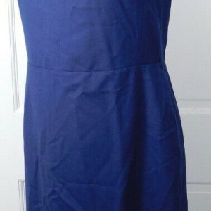 MAX MARA Navy Blue Scoop Neck Sleeveless Sheath Dress Sz 6