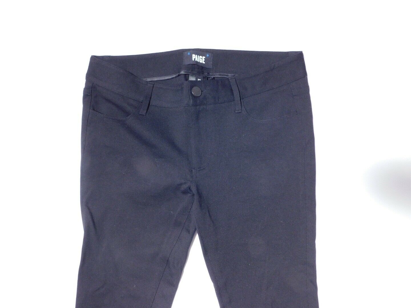 PAIGE Women's Black Stretch Knit 4 Pocket Pant Sz 27 - Image 3