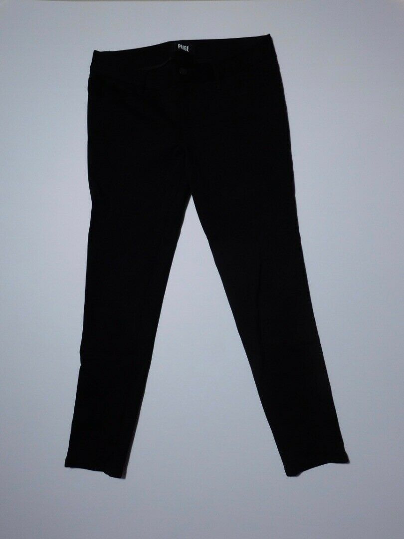 PAIGE Women's Black Stretch Knit 4 Pocket Pant Sz 27 - Image 4