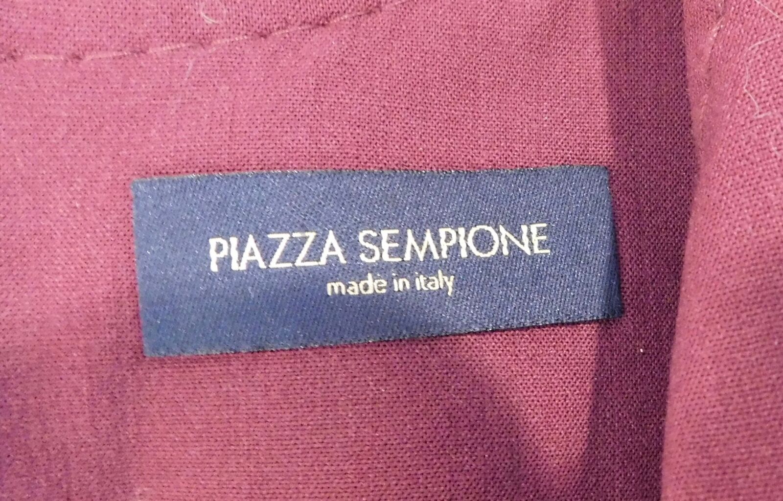PIAZZA SEMPIONE Women's Merlot Wool V-Neck Sheath SS Dress Sz Italy 40/US 4 - Image 7