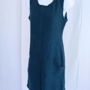 SPARROW BY ANTHROPOLOGIE NWT Turquoise Boiled Wool Sleeveless Jumper Dress S