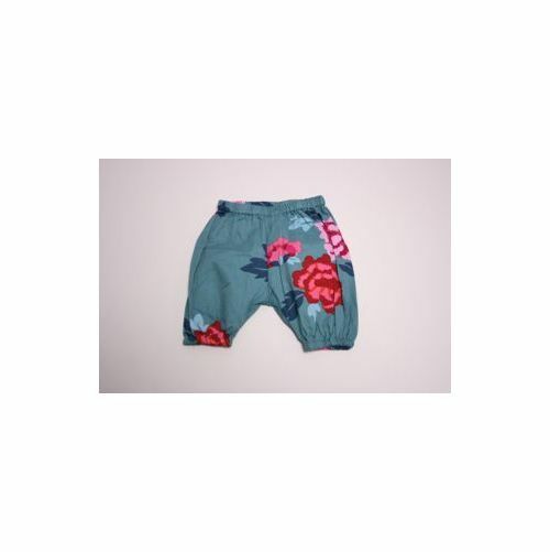 TEA NWT "Eastern Pop Baby Outfit" LS Pink T Shirt & Floral Teal Pant Sz 0-3mo - Image 7