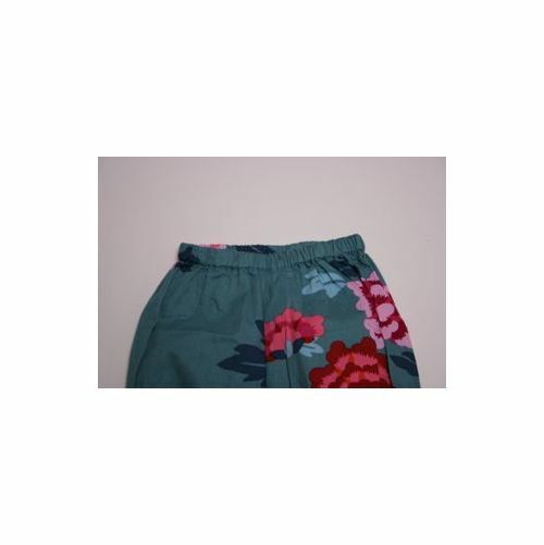 TEA NWT "Eastern Pop Baby Outfit" LS Pink T Shirt & Floral Teal Pant Sz 0-3mo - Image 9