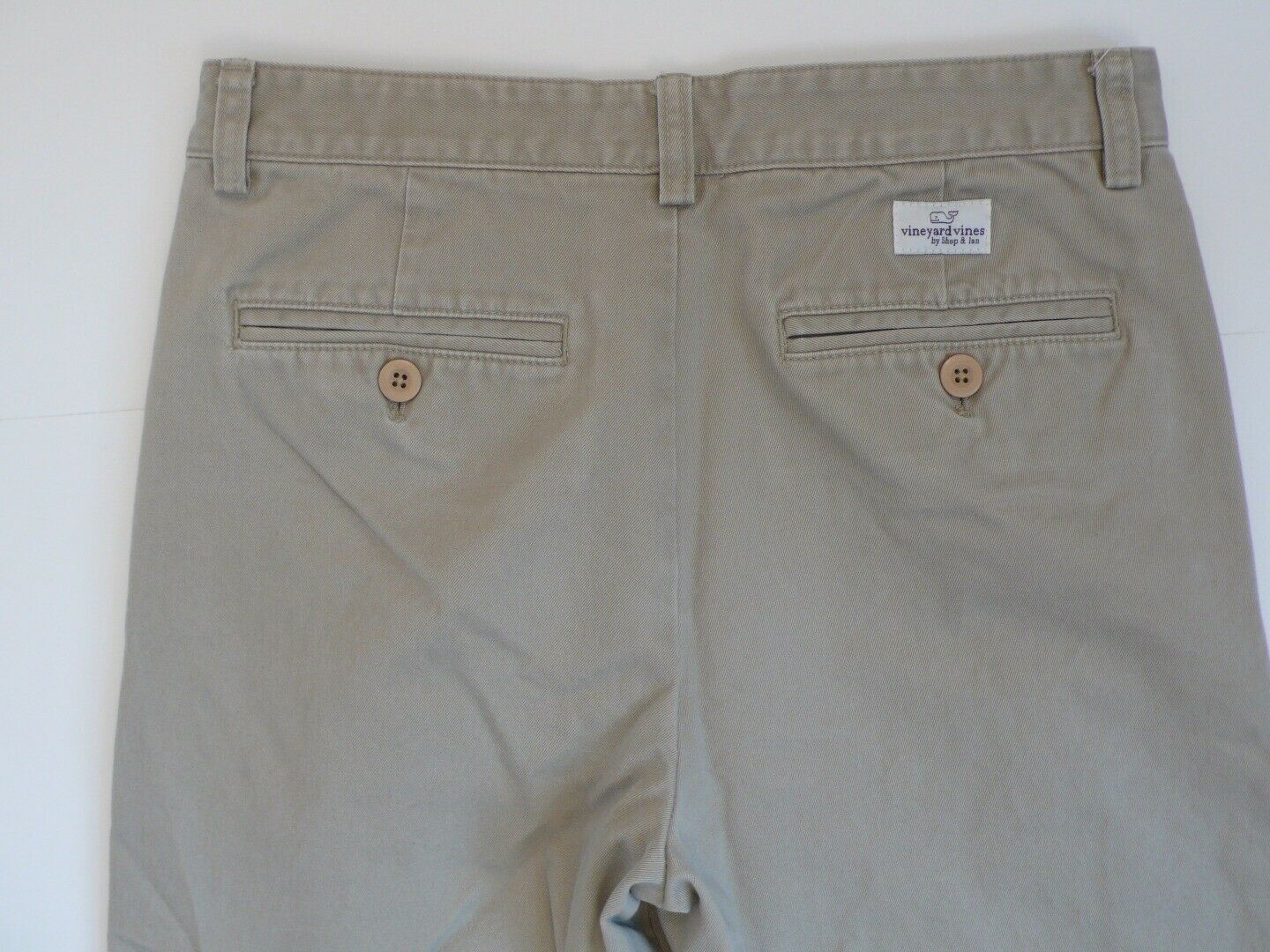 VINEYARD VINES Tan Flat Front Boys Cotton Chino Pant Sz 16 - Image 7