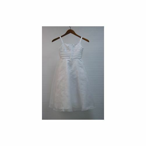 CHRISTIE HELENE NWT Beaded Sleeveless Satin/Organza Communion Dress w/Jacket Sz7 - Image 9