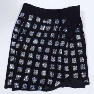 FINDERS KEEPERS NWT Women's Black W Silver Sequins Short Sz M ($146)