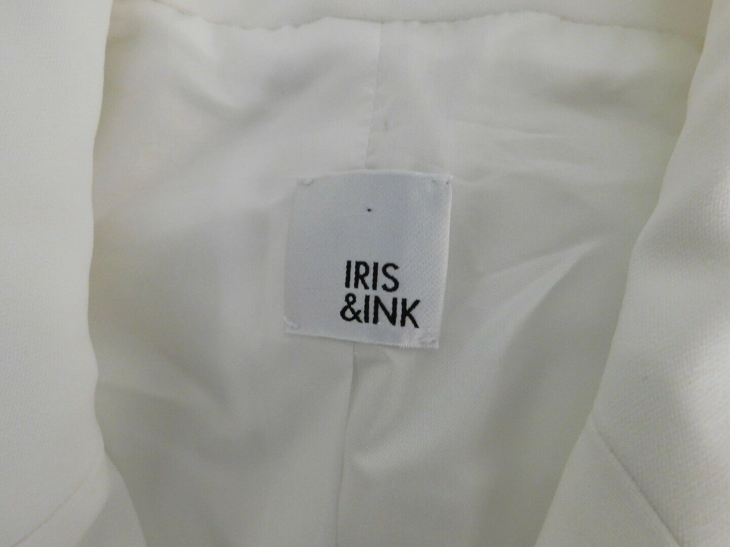 IRIS & INK Women's Ivory Double Breasted Sleeveless Tuxedo Dress Sz 4 (UK 8) ($225) - Image 6