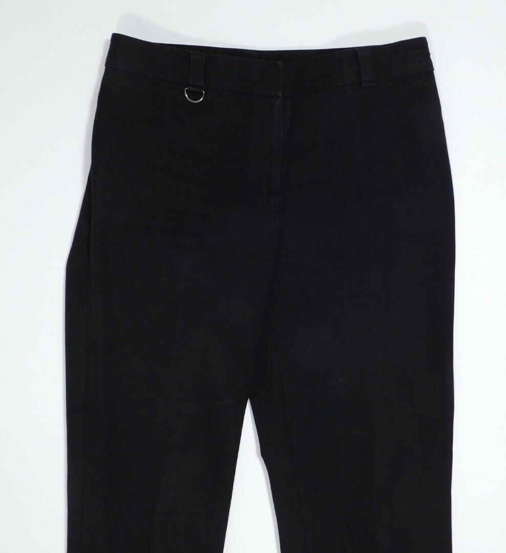 JENNE MAAG Women's Black Cotton Stretch Trousers Crop Pants Sz S/6 - Image 3