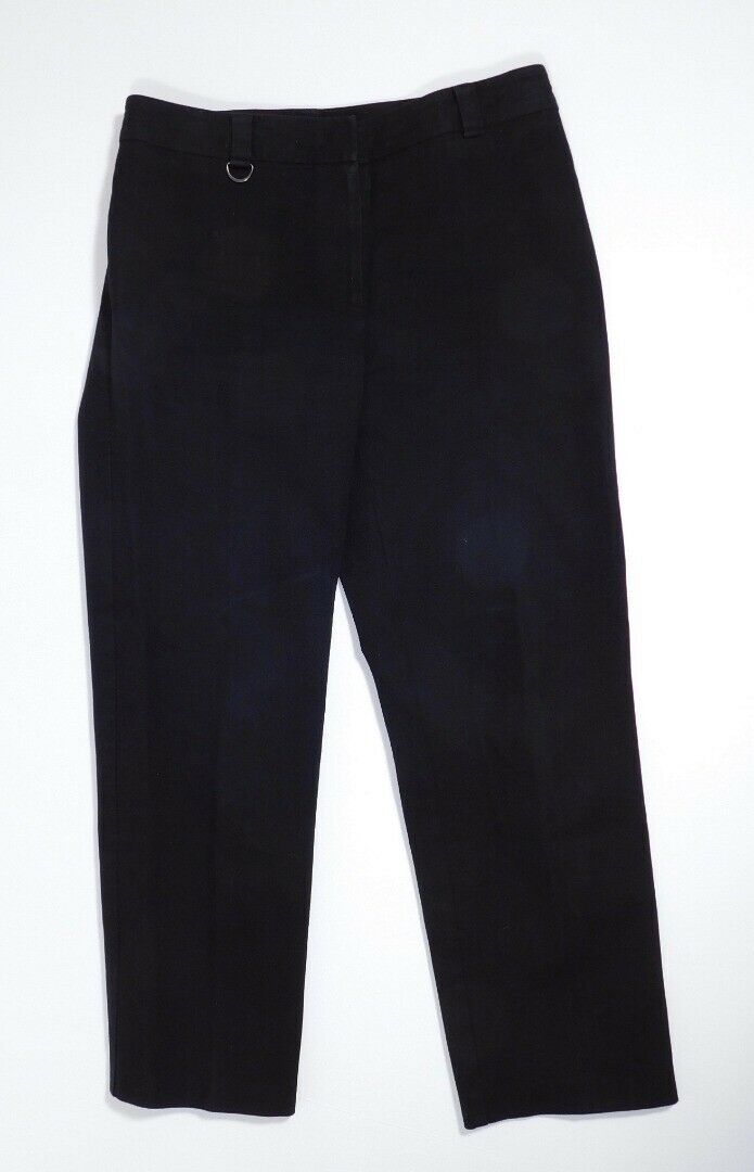 JENNE MAAG Women's Black Cotton Stretch Trousers Crop Pants Sz S/6 - Image 4