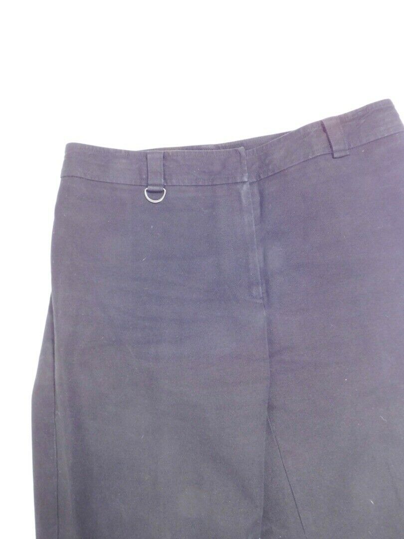 JENNE MAAG Women's Black Cotton Stretch Trousers Crop Pants Sz S/6 - Image 5