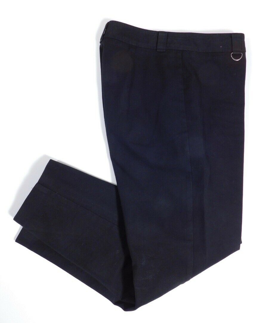 JENNE MAAG Women's Black Cotton Stretch Trousers Crop Pants Sz S/6