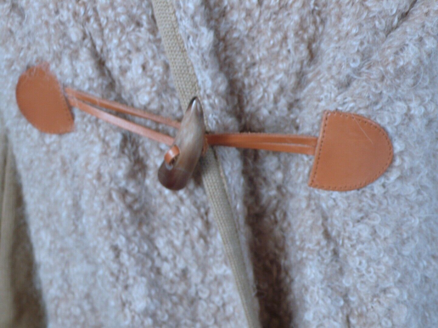 PHILOSOPHY DI ALBERTA FERRETTI Beige Mohair Alpaca Toggle Cardigan Sweater Sz 4 - Image 8
