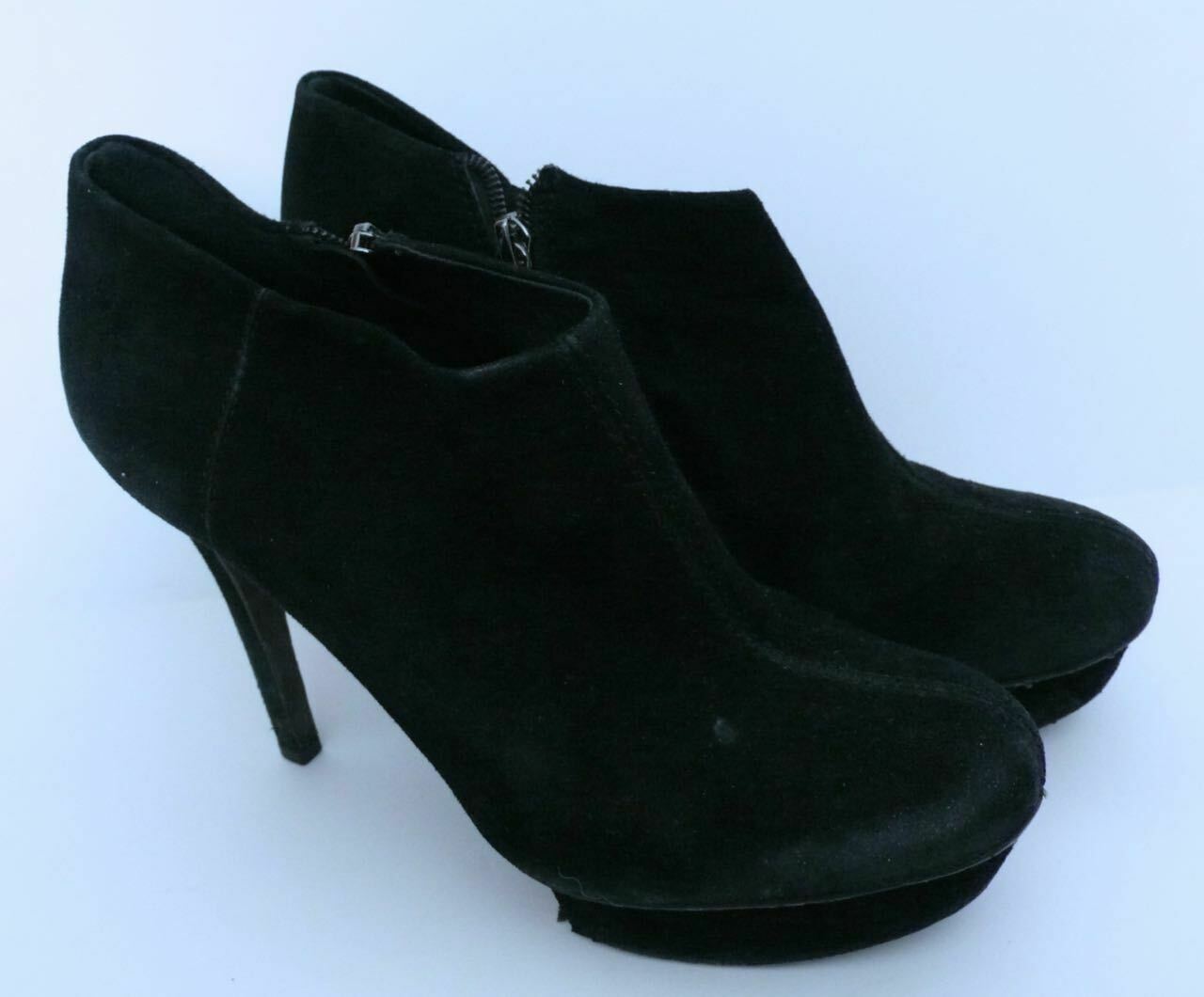 TORY BURCH Women's Black Suede "Cidnay" Platform Ankle Bootie Sz 8.5 - Image 3