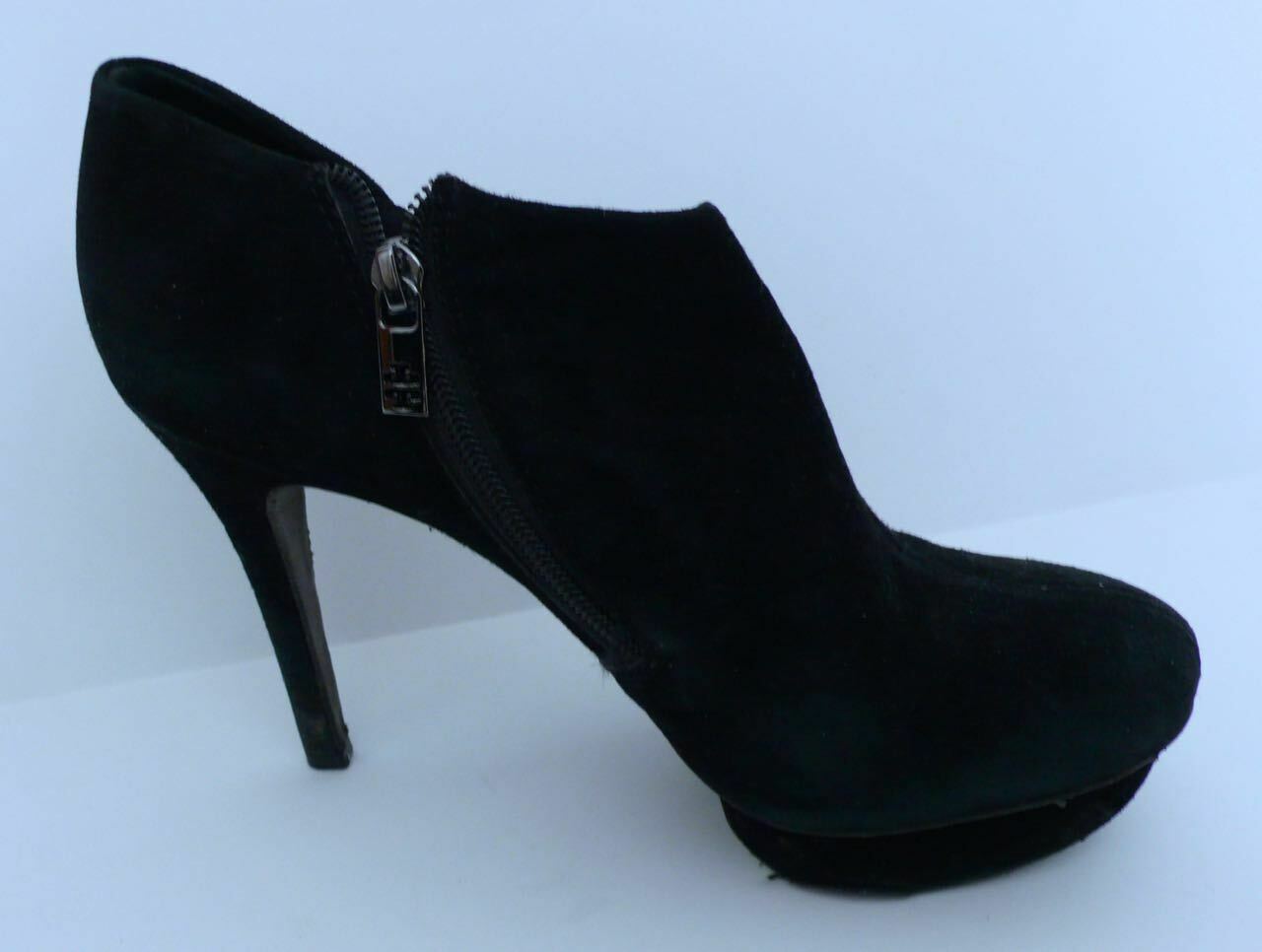 TORY BURCH Women's Black Suede "Cidnay" Platform Ankle Bootie Sz 8.5 - Image 4