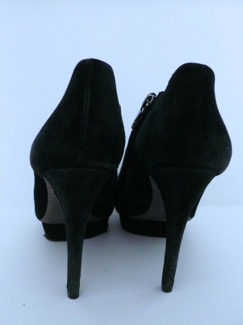 TORY BURCH Women's Black Suede "Cidnay" Platform Ankle Bootie Sz 8.5 - Image 10