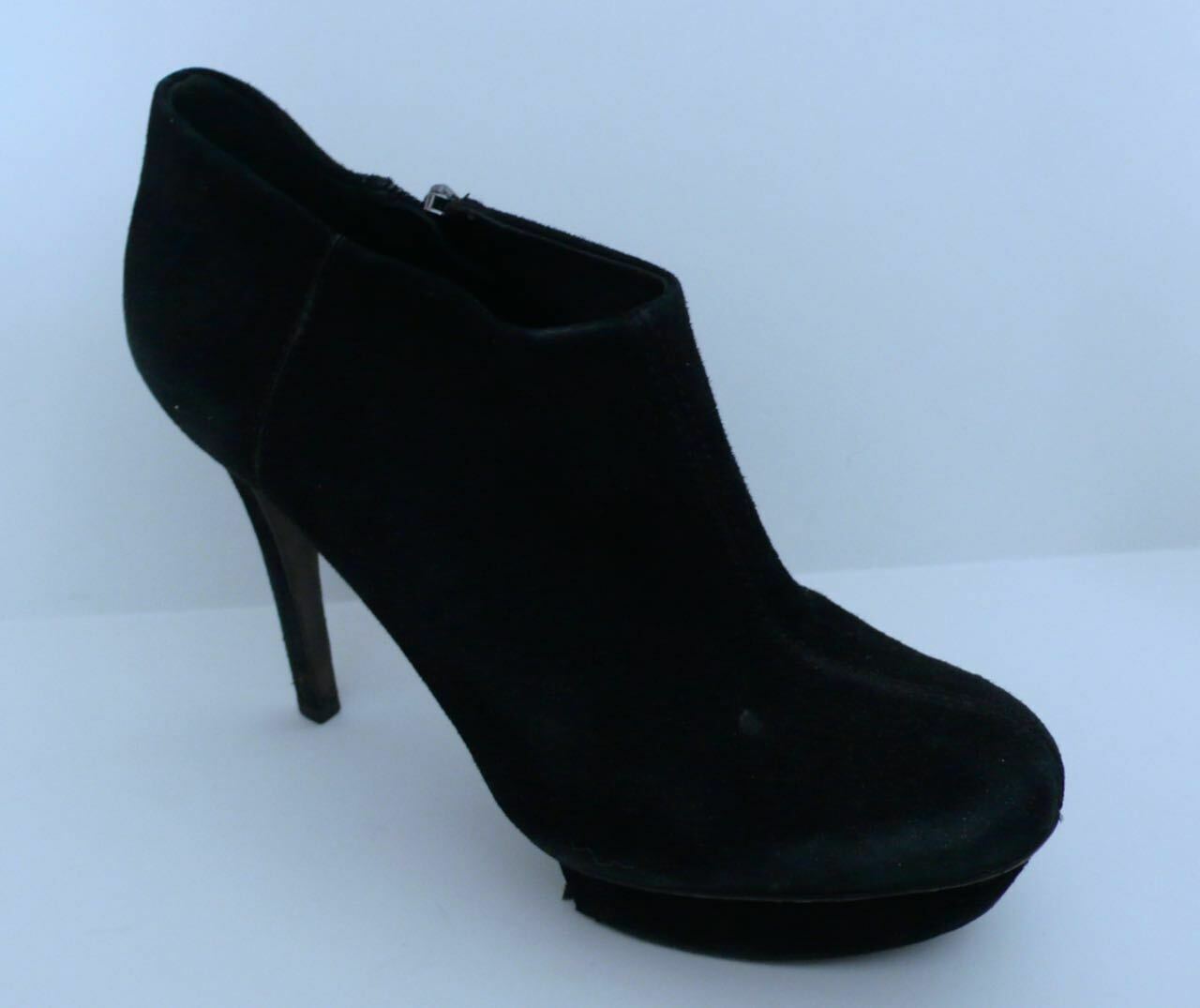 TORY BURCH Women's Black Suede "Cidnay" Platform Ankle Bootie Sz 8.5