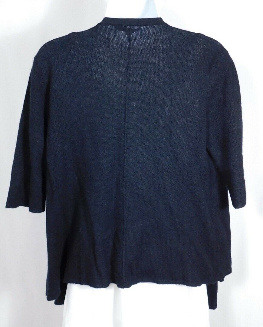 CALYPSO ST BARTH Women's Black Cashmere Short Sleeved Cardigan Sweater Sz S - Image 5