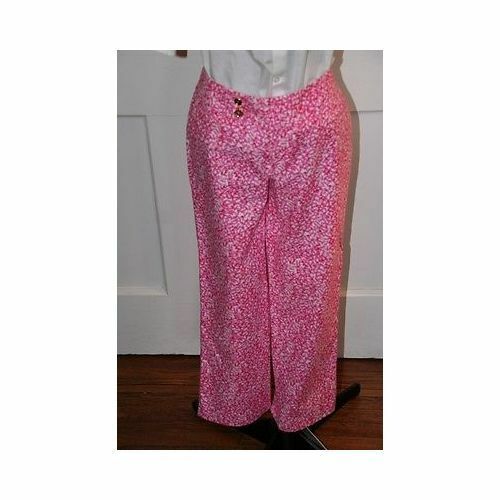Lilly Pulitzer Palm Beach Fit pink fish print capri size 4