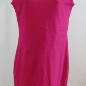 NORA GARDNER Raspberry Red Ponte Knit Cap Sleeve "Verana" Dress Sz 6