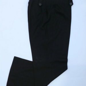 PER SE Women's Brown Flat Front Wool Stretch Dress Trousers Pants Sz 8