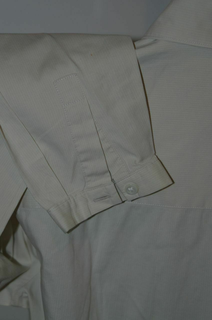 BROOKS BROTHERS Women's Beige Pin Striped Fitted Cotton Stretch Shirt Sz XS - Image 6