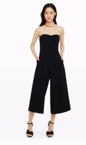 CLUB MONACO Women's Black Strapless "Daralis" Sweetheart Jumpsuit Sz 4 ($289) - Image 5