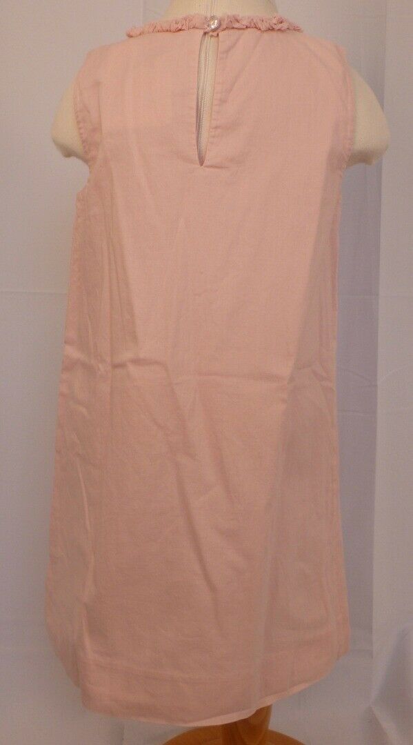 CREWCUTS Girls Petal Pink Sleeveless Cotton Dress Sz 4/5 - Image 7
