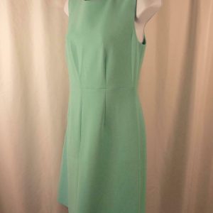 DIANE VON FURSTENBERG NWT Aquamarine Sleeveless Back Zip Carrie Shift Dress Sz 6