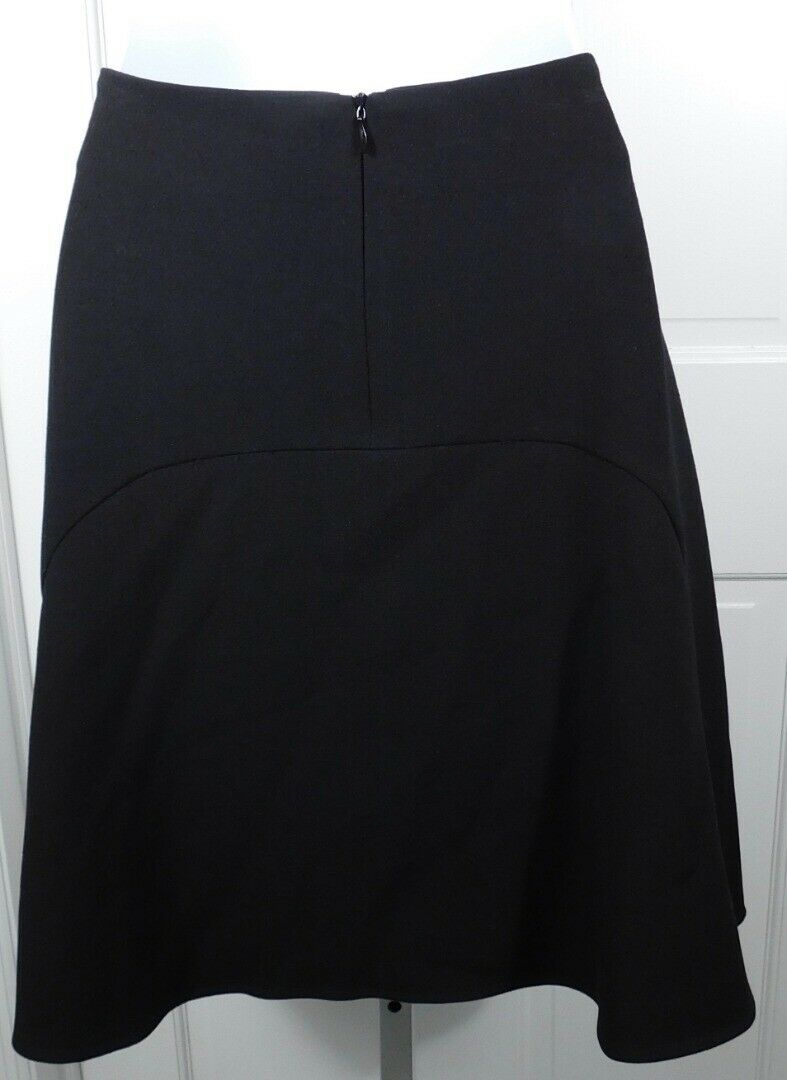 ELLIE KAI Women's Black A-Line Knit Skirt Sz 2 - Image 5
