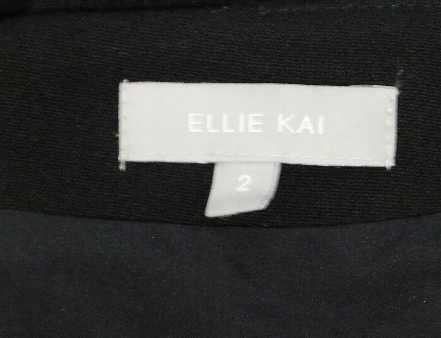 ELLIE KAI Women's Black A-Line Knit Skirt Sz 2 - Image 6