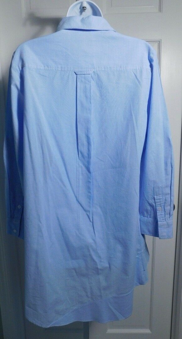 FINLEY Women's Blue White Striped Long Sleeve Tiered Jenna Shirt Dress Sz S $260 - Image 7
