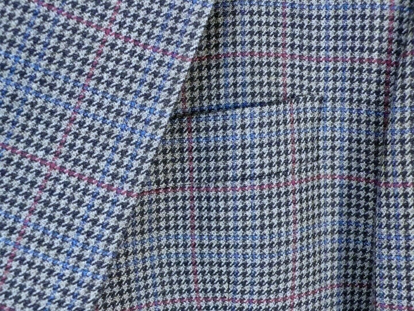 HICKEY FREEMAN Men's Brown Glen Plaid Wool 2 Button Sport Coat Blazer Sz 42L - Image 5