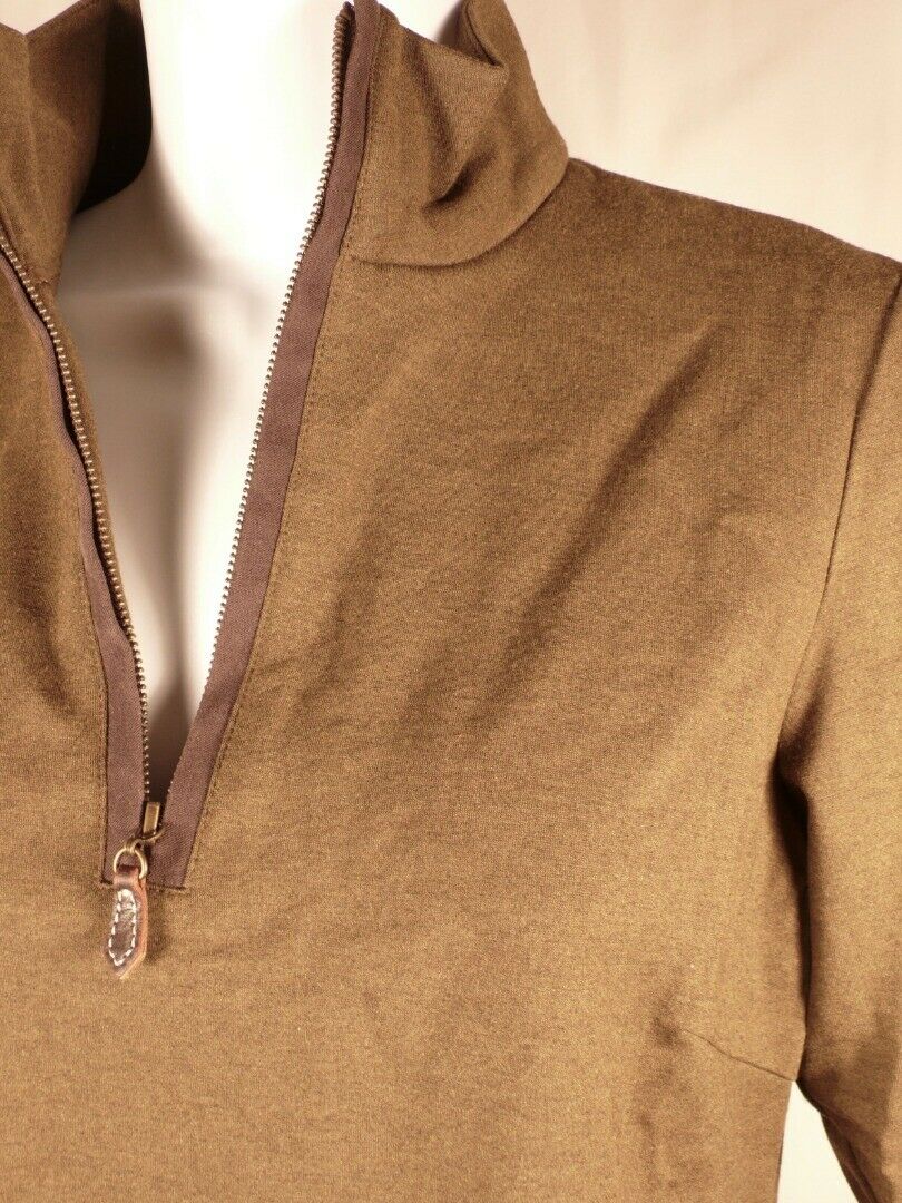 J MCLAUGHLIN Women's Olive Green Long Sleeve 1/4 Zip Knit Tunic Sz S - Image 3