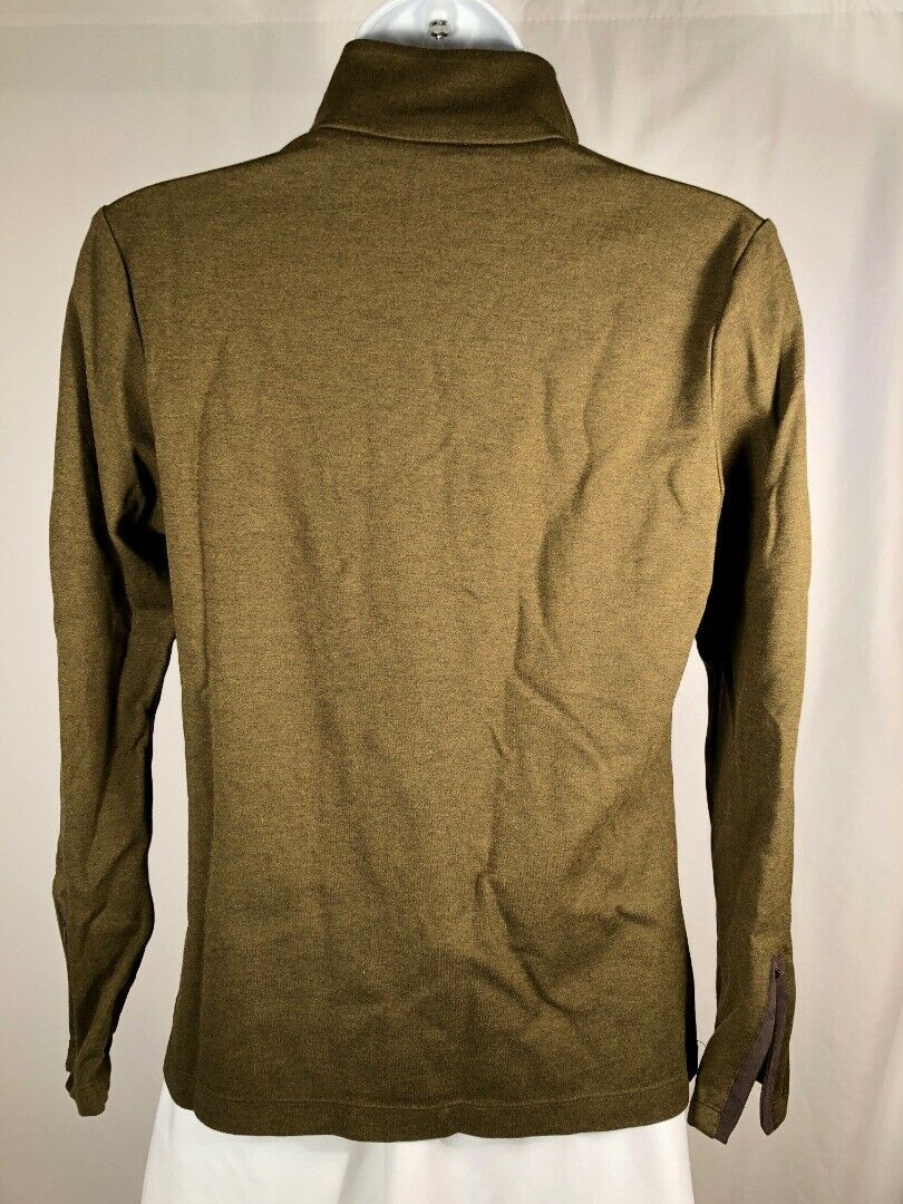 J MCLAUGHLIN Women's Olive Green Long Sleeve 1/4 Zip Knit Tunic Sz S - Image 6
