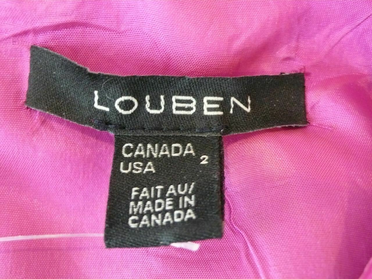 LOUBEN Pink Textured Sleeveless Sheath Dress Sz 2 - Image 11