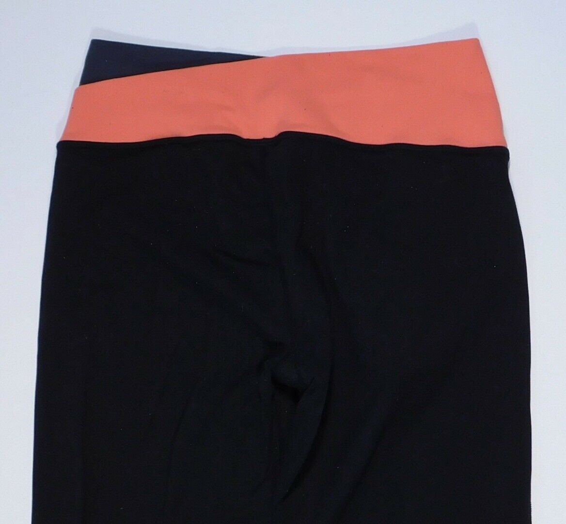 LULULEMON ATHLETICS Black W Orange Gray Waist Wide Leg Groove Pant Sz 6 - Image 5