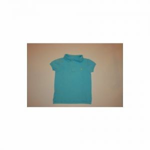 RALPH LAUREN Island Blue Short Sleeve 100% Cotton Polo Shirt Sz 5