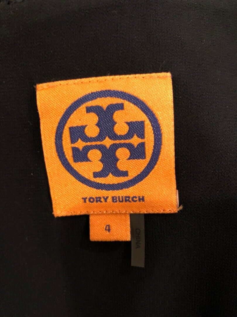 TORY BURCH Black Wool Blend Back Zip Sleeveless Dress Sz 4 - Image 6