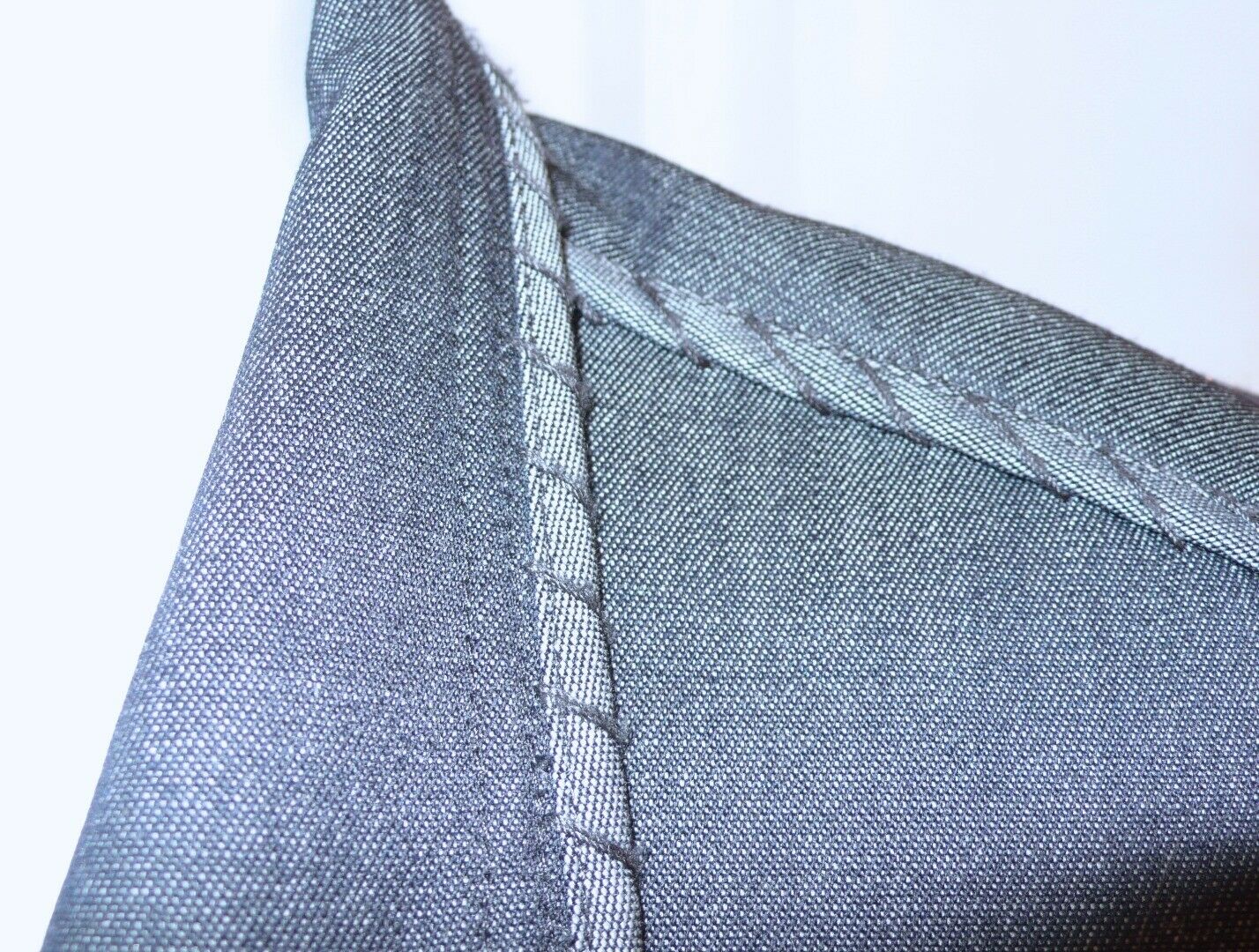WORTH Women's Charcoal Gray Wool Stretch Denim Single Breasted Blazer Sz 6 - Image 5